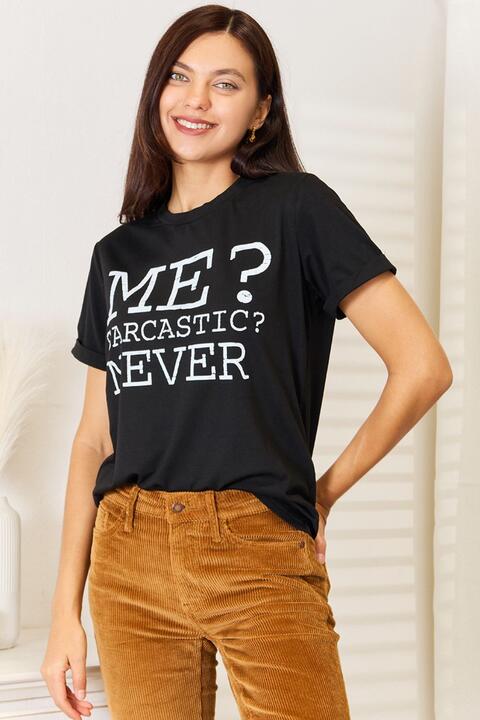 Simply Love Letter Graphic Round Neck T-Shirt *