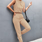 HANNAH BELL Sleeveless Top and Joggers Set