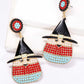 Witch's Hat Shape Synthetic Pearl Dangle Earrings