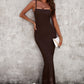 Spaghetti Strap Bodyline Maxi Dress