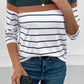 Striped Round Neck Long Sleeve T-Shirt