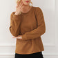Texture Round Neck Long Sleeve Sweatshirt