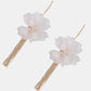 Flower Shape Acrylic Dangle Earrings