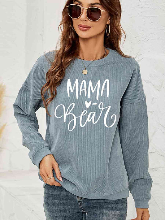 MAMA Graphic Round Neck Sweatshirt