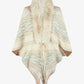 Open Front Fringe Hem Poncho
