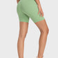 Staying Cozy Wide Waistband Biker Shorts
