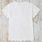 Letter Graphic Round Neck Short Sleeve T-Shirt