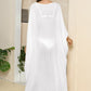 One Size V-Neck Three-Quarter Sleeve Cover-Up