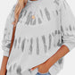 Malibu Dreams Full Size Tie Dye Round  Neck Sweatshirt