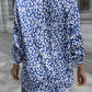 Leopard Roll-Tap Sleeve Shirt