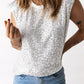 Women's Sequin Round Neck Capped Sleeve Tank