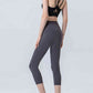 Full Size Wide Waistband Cropped Sports Leggings