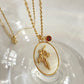 Flower Shell Pendant Copper Necklace