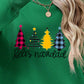 Round Neck Christmas Themed Graphic Long Sleeve Sweatshirt