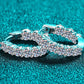 1.8 Carat Moissanite Hoop Earrings