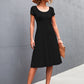 Women's Scoop Neck Short Sleeve Dress