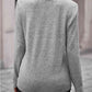Round Neck Buttoned Long Sleeve T-Shirt