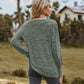 Full Size Round Neck Long Sleeve Buttoned T-Shirt