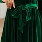 OhSoMaxi Tie Front Round Neck Long Sleeve Maxi Dress