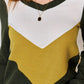 Hailey & Co Full Size Colorblock V-Neck Blouse