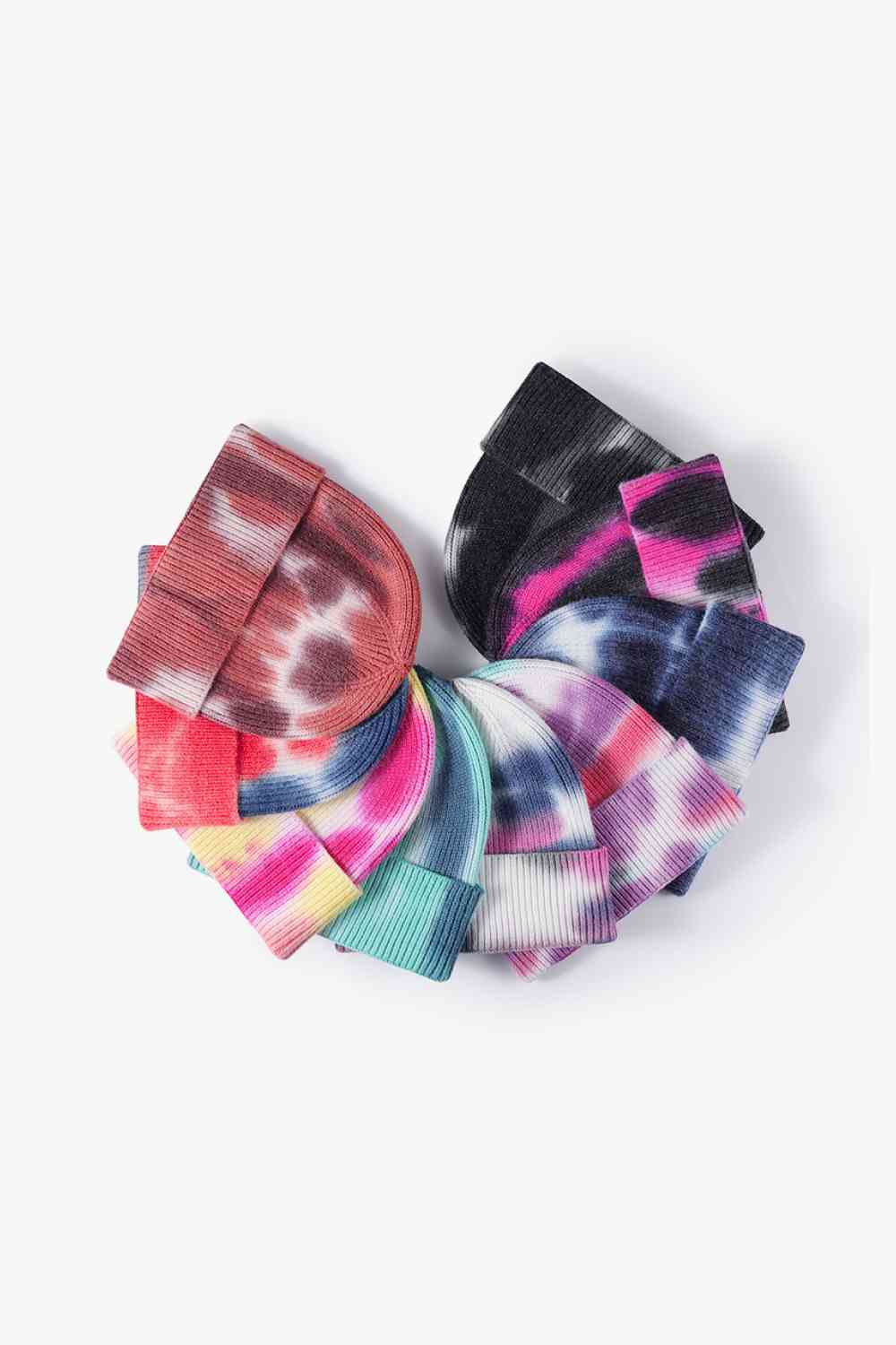 CHIC HATZ Tie-Dye Hat Cuffed Knit Beanie