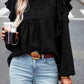 Round Neck Ruffled Blouse