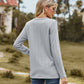 Decorative Button Slit Full Size Long Sleeve T-Shirt