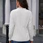 Frill Button Up Flounce Sleeve Blouse
