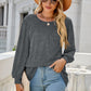 Full Size Round Neck Long Sleeve Top