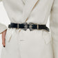 Jessica Anne Beauty Double Buckle PU Leather Belt