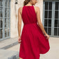 Tied Round Neck Sleeveless Dress