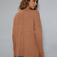 Beauteous Dropped Shoulder High-Low Waffle-Knit Top