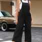 Pocketed Wide Leg Overall