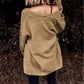 FULL SIZE Open Front Dropped Shoulder Cardigan with Pockets