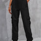 FIT RAGGED DENIM Buttoned High Waist Jeans with Pockets