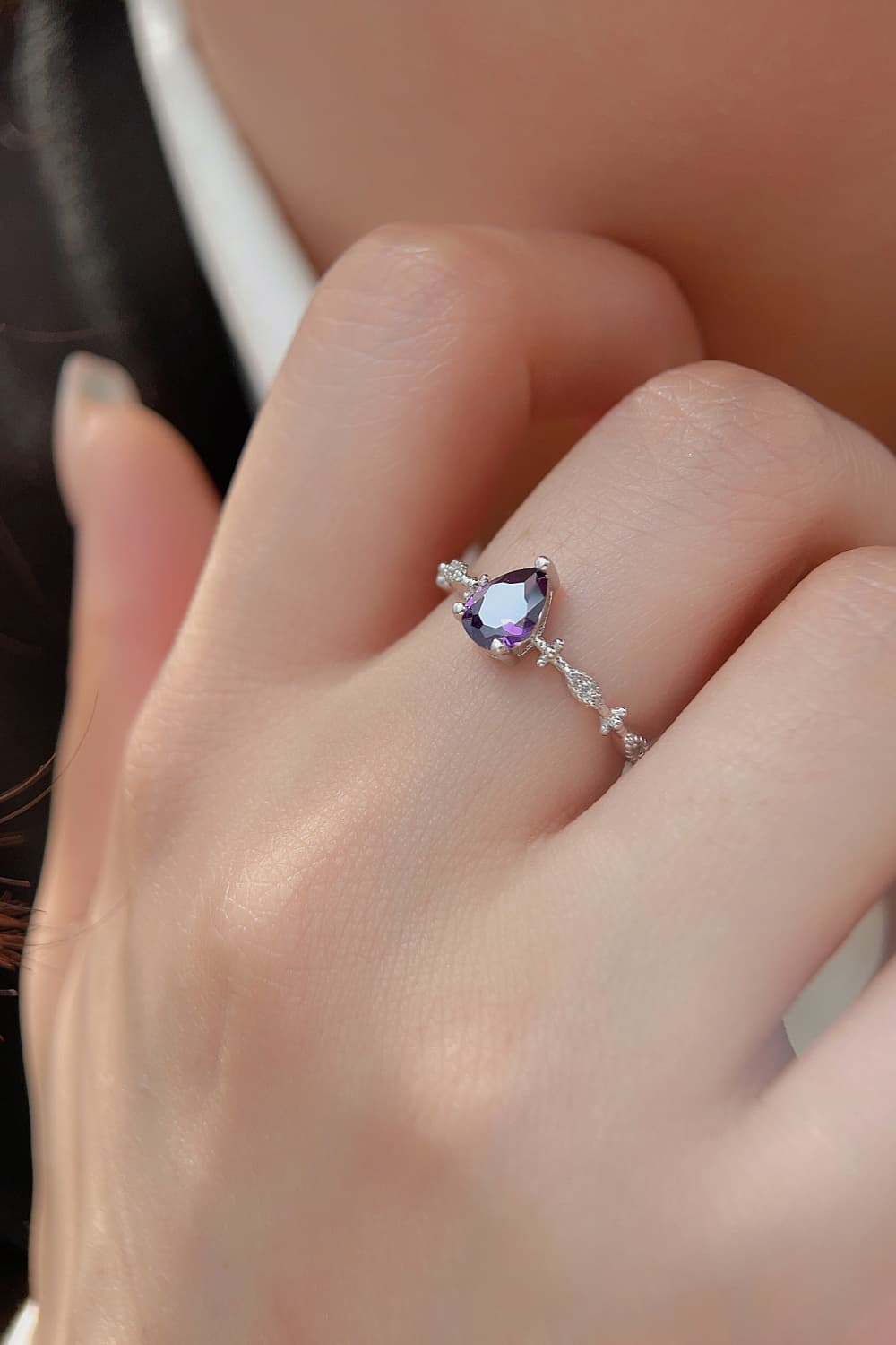 Ariel&Emaline Amethyst 925 Sterling Silver Ring