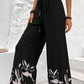 Drawstring High Waist Relax Fit Long Pants