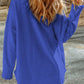 Pocketed Button Up Droppped Shoulder Jacket
