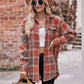 Plaid Dropped Shoulder Longline Shirt