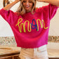 BiBi MOM Contrast Round Neck Sweater - Brand BiBi