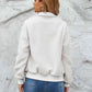 Zip Up Collared Neck Long Sleeve Jacket