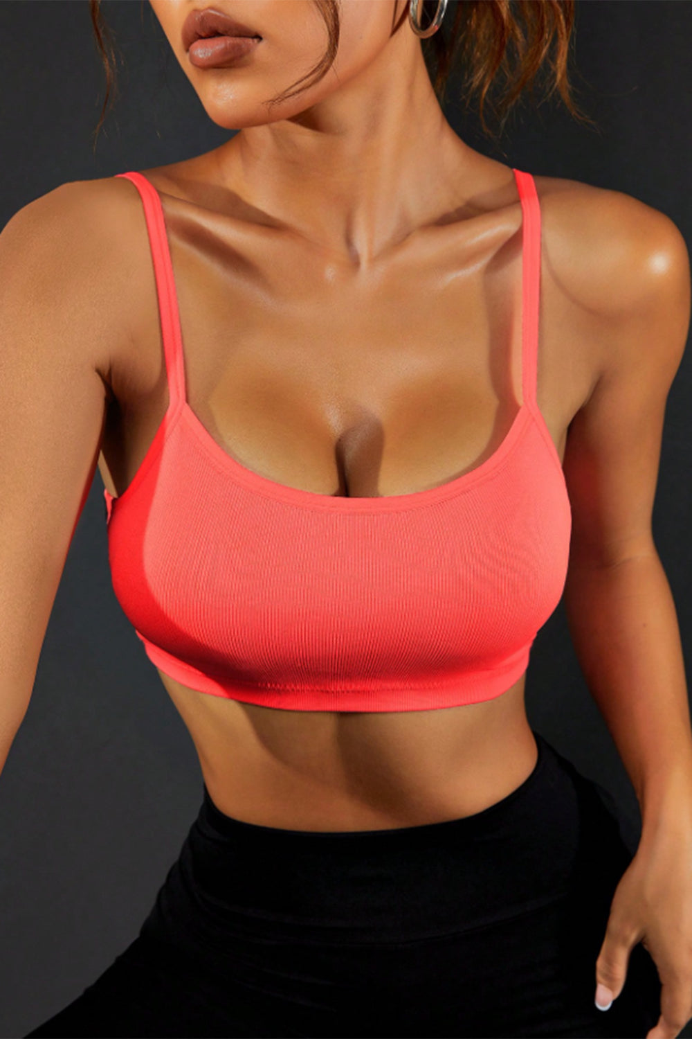 Coral Backless Sports Cami