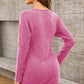 Women's Candida V-Neck Long Sleeve Mini Sweater Dress