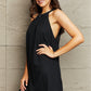 Spliced Lace Round Neck Sleeveless Dress