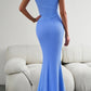 Arlowe Lea Round Neck Sleeveless Maxi Fishtail Dress