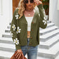 Flower Pattern Button Front Cardigan