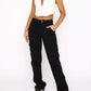 Full Size Straight Leg Cargo Pants