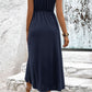 Surplice Neck Slit Sleeveless Dress