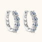2.4 Carat Moissanite Huggie Earrings