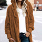 Teddy Hooded Jacket with Pockets